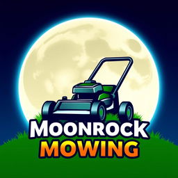 A striking logo design depicting a large, luminous moon as the central element, with a soft glow radiating from it