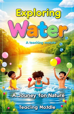 A vibrant and engaging educational cover for a teaching module themed around water