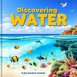 A captivating educational cover for a teaching module focusing on the sub-theme of water