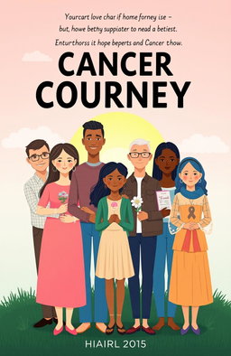 A poignant and inspiring representation of a cancer journey, showcasing the emotional resilience and strength of a cancer survivor