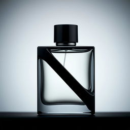 A sleek and elegant 100 ml perfume bottle, showcasing a professional design with clean lines and a sophisticated finish