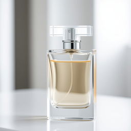 A sleek and elegant 100 ml perfume bottle, showcasing a professional design with clean lines and a sophisticated finish