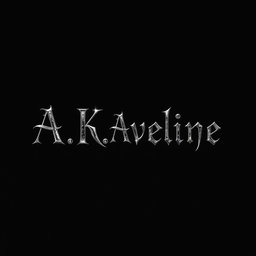 A black background with hauntingly beautiful text in the center reading "A