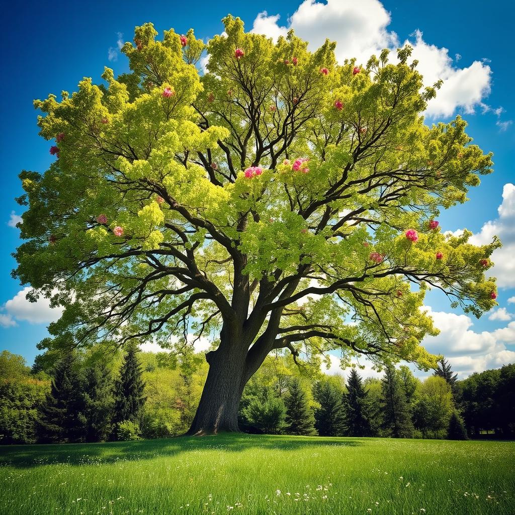 Majestic Tree in Full Bloom: Nature's Masterpiece