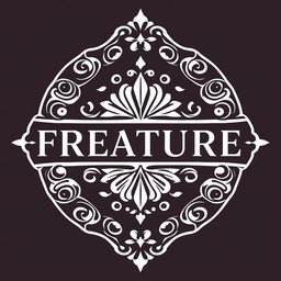 A unique and eye-catching logo design for a company that symbolizes creativity and strength, incorporating beautiful typography that is clear and artistic