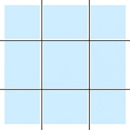 An 8x8 grid in a simplistic, artistic style, with clear divisions