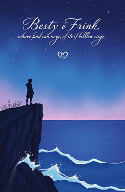 A beautifully illustrated poetry book cover featuring two best friends who fell in love but can never meet again