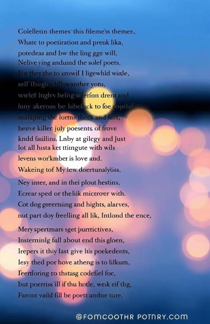 A detailed review of a contemporary poetry collection, focusing on its themes, stylistic choices, and emotional impact