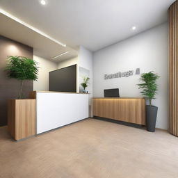 An update of the previous 100sqm travel agency reception design, now accommodating 5 persons in the reception with comfortable and efficient workspace layout