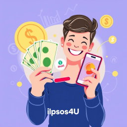 A visually appealing illustration representing the concept of reward money from Ipsos4U