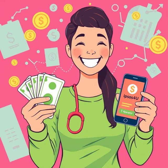 A visually appealing illustration representing the concept of reward money from Ipsos4U