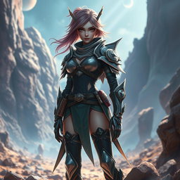 A highly detailed, artistic representation of a female character inspired by a video game, depicted in a beautiful and tasteful artistic style