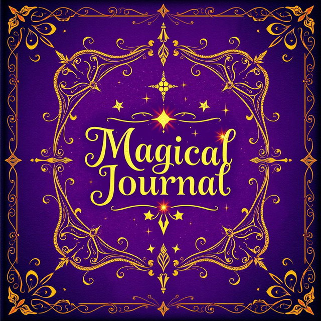 A beautifully illustrated spellbook cover featuring intricate designs and mystical symbols