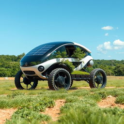 A futuristic machine designed to rehabilitate and restore natural ecosystems, focusing on land