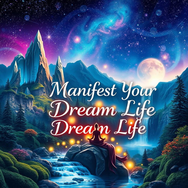 A captivating book cover design featuring a vibrant and enchanting fantasy scene