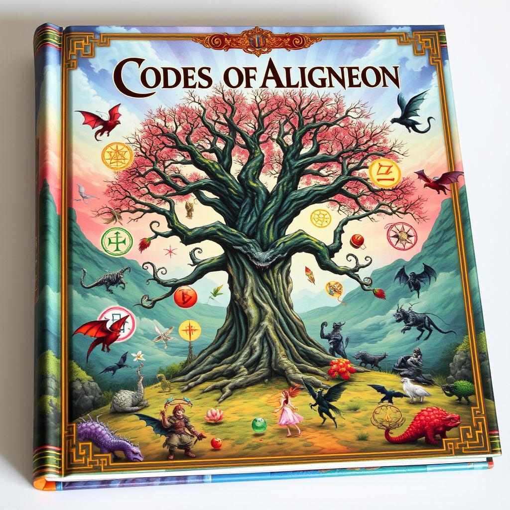 Unveil the Mysteries: Fantasy Book Cover on Codes of Alignment