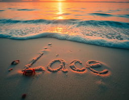 A closeup photo from above of the sea surf at a tropical destination during sunset