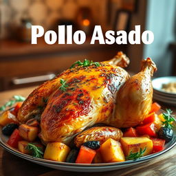 A mouthwatering presentation of a delicious Roasted Chicken with Herbs and Lemon