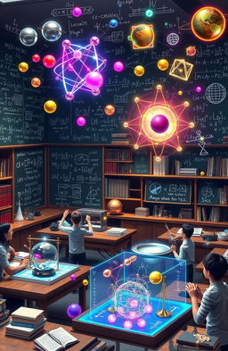 An intricate and visually stimulating representation of mathematical concepts and physics in action