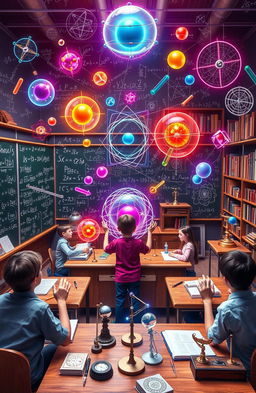 An intricate and visually stimulating representation of mathematical concepts and physics in action