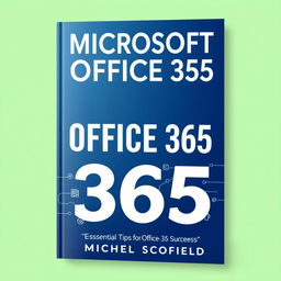 A motivational and stylish book cover for 'MICROSOFT OFFICE 365' by Michael Scofield