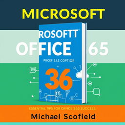 A motivational and stylish book cover for 'MICROSOFT OFFICE 365' by Michael Scofield