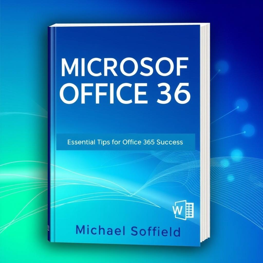 A sleek and professional book cover for 'MICROSOFT OFFICE 365' by Michael Scofield