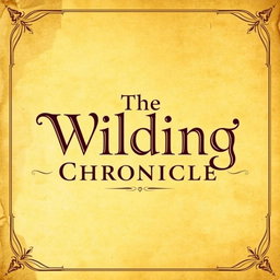 A beautifully designed banner featuring 'The Wilding Chronicles' prominently displayed, set against a vintage old parchment paper background