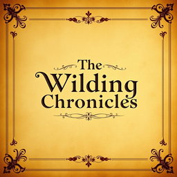 A beautifully designed banner featuring 'The Wilding Chronicles' prominently displayed, set against a vintage old parchment paper background
