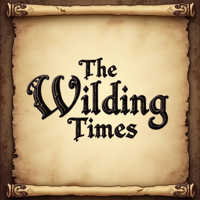 A banner featuring the words 'The Wilding Times' prominently displayed in an elegant, vintage font