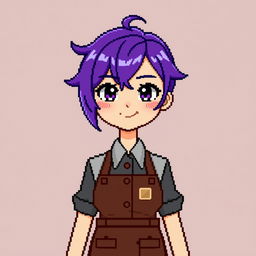 A character in full front view, depicted in a pixel art style with a scale of 40x40 pixels