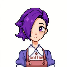 A character in full front view, depicted in a pixel art style with a scale of 40x40 pixels