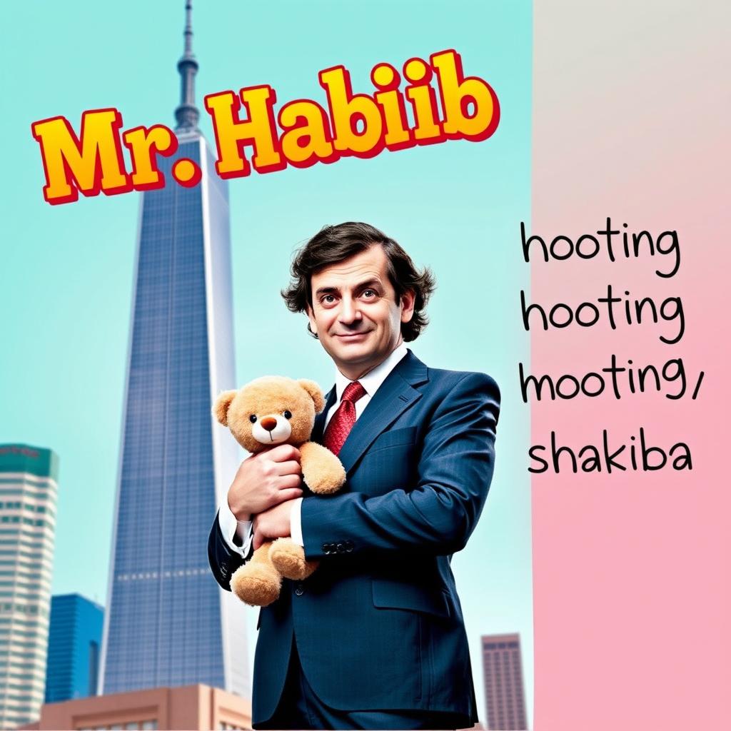 A vibrant poster featuring Mr