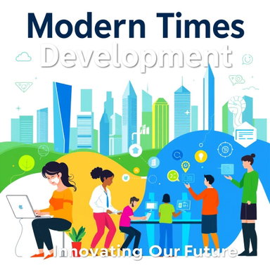 Modern Times Development Poster: Innovating Our Future