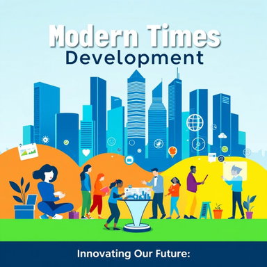 Modern Times Development Poster: Innovating Our Future