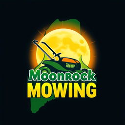 A vibrant logo design that incorporates the shape of the state of Maine as the background