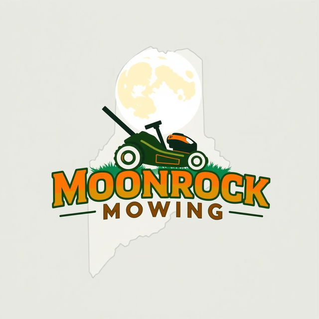A captivating logo design featuring the outline of the state of Maine as the primary shape