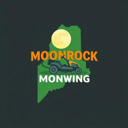 A captivating logo design featuring the outline of the state of Maine as the primary shape