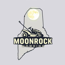 A distinctive logo design featuring the silhouette of the state of Maine as the base