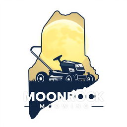 A distinctive logo design featuring the silhouette of the state of Maine as the base