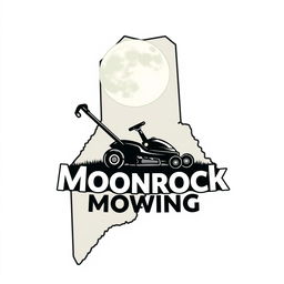 An engaging logo design that features the outline of the state of Maine as the primary canvas