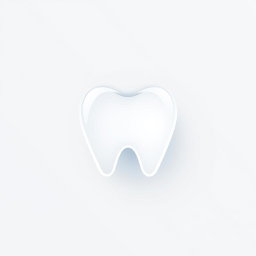 A simple yet elegant teeth icon, designed using clean lines and modern aesthetics
