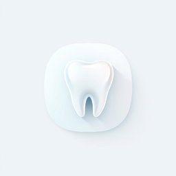 A simple yet elegant teeth icon, designed using clean lines and modern aesthetics