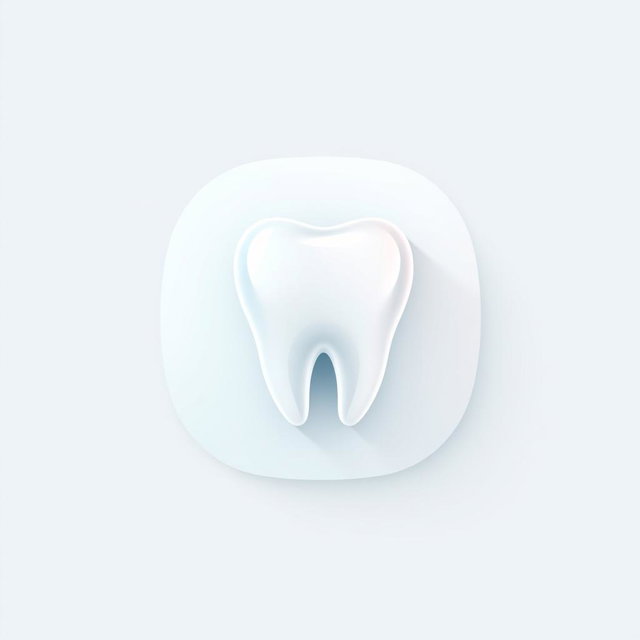 A simple yet elegant teeth icon, designed using clean lines and modern aesthetics