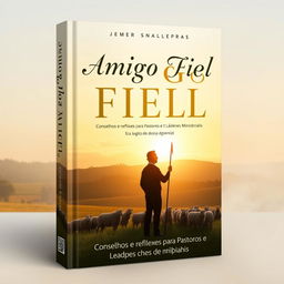 A book cover design for 'Amigo Fiel: Conselhos e Reflexões para Pastores e Líderes Ministeriais'