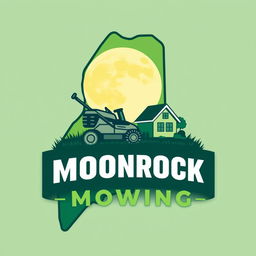 A captivating logo design featuring the outline of the state of Maine as the main shape