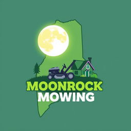 A captivating logo design featuring the outline of the state of Maine as the main shape