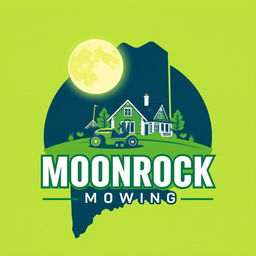 A visually striking logo design featuring the shape of the state of Maine as the central element
