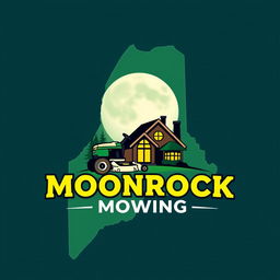 An eye-catching logo design featuring the outline of the state of Maine as the primary shape