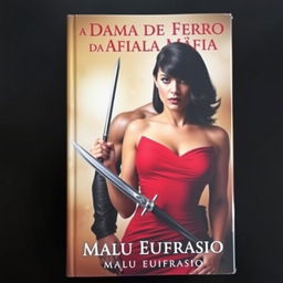 A captivating book cover featuring a stunning woman with shoulder-length black hair, exuding beauty and confidence